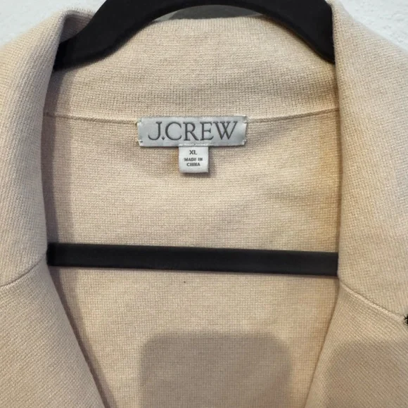 J.Crew Contrast-trim waisted sweater-blazer - Picture 4 of 5